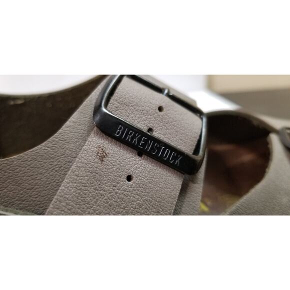 Betula by Birkenstock Milano Gray Tan Sandals Slingback EUR 39 US L8 M6 3 Straps main image 9
